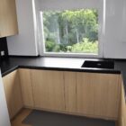 Warangal Black 3cm matowy czarny granit