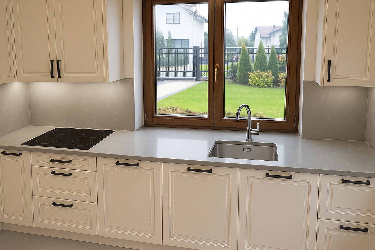 Grey Onyx szary konglomerat kwarcowy PSGranit Gdynia