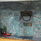 kwarcyt naturalny Blue Velvet i Aghata Black