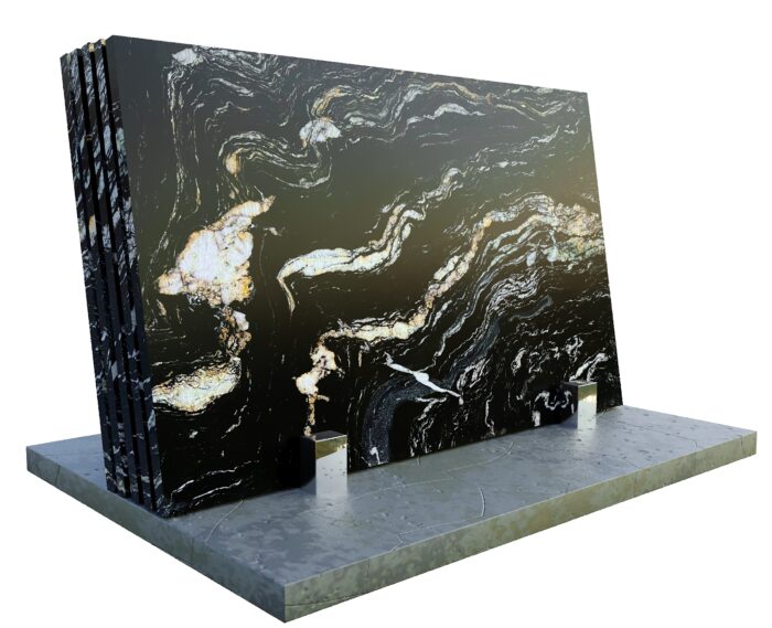 Titanium gold 2cm skóra