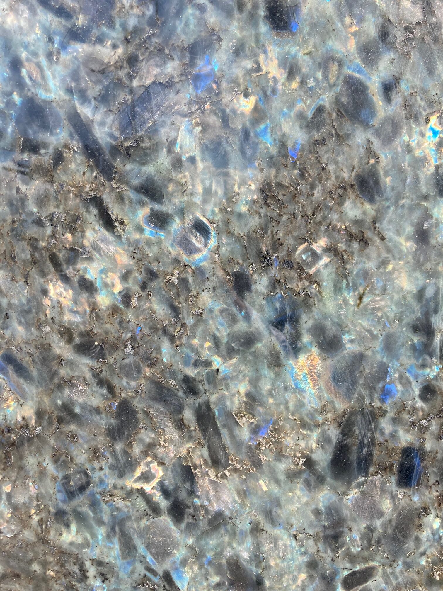 Lumerian Blue slab PS Granit Gdynia closeup 1