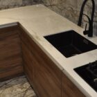 Spiek kwarcowy Calacatta Bianco Oro PS Granit