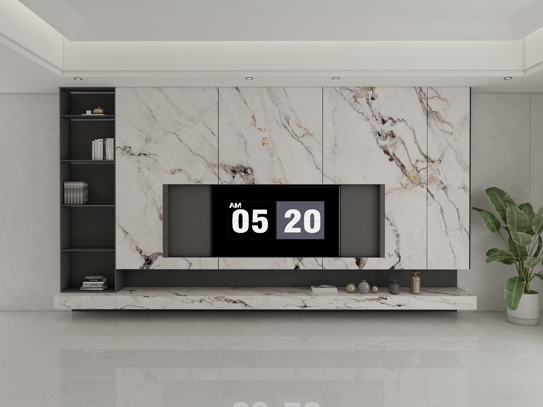 onglomerat kwarcowy Fendi White PS Granit