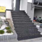 Schody antypoślizgowe Steel Grey PSGranit