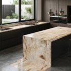 Nacarado perłowy kwarcyt naturalny do kuchni